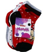 Wholesale - 6pk 2T-4T MINNIE MOUSE DOT PARTY QTR SOCKS, UPC: 193159193393